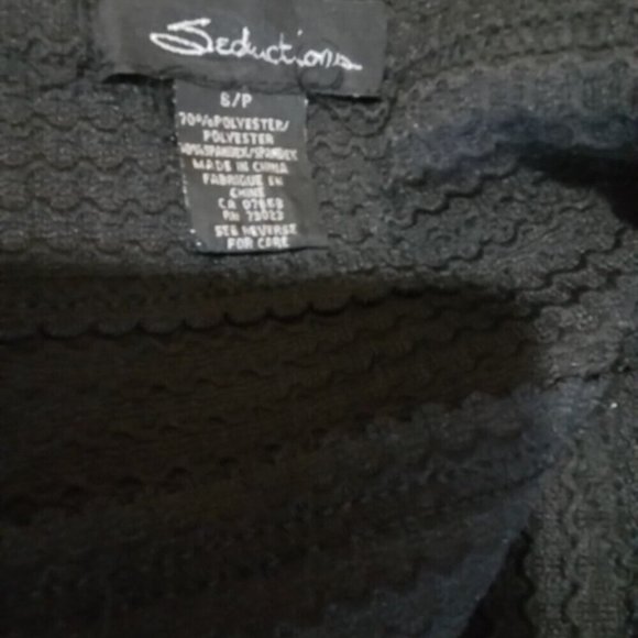 Mini Tube Black Elastic Dress Gold Bandage Seduction Size Small D - Picture 4 of 7